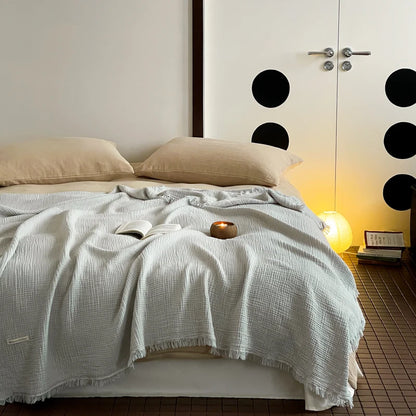Natural cotton blanket